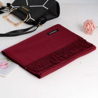 Cachecol Liso Unissex Lenço Feminino e Masculino com Franja - JWH-2428 Imagem de Cachecol Liso Unissex Lenço Feminino e Masculino com Franja
