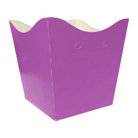 Imagem de Cachepot de Papel Liso Roxo Pequeno - 10 Unidades