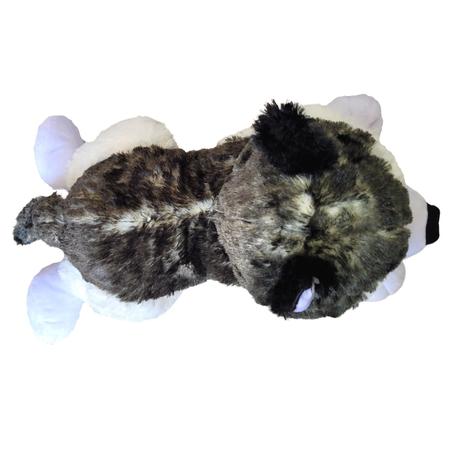 Imagem de Cachorro Husky Siberiano de Pelúcia Deitado 55cm Cinza
