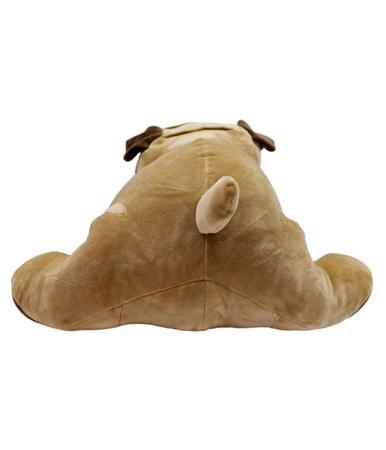 Imagem de Cachorro Pug De Pelúcia Deitado 46 Cm Marrom Fofy Toys