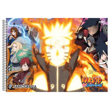 CADERNO DESENHO CD.60FLS SD NARUTO SHIPPUDEN