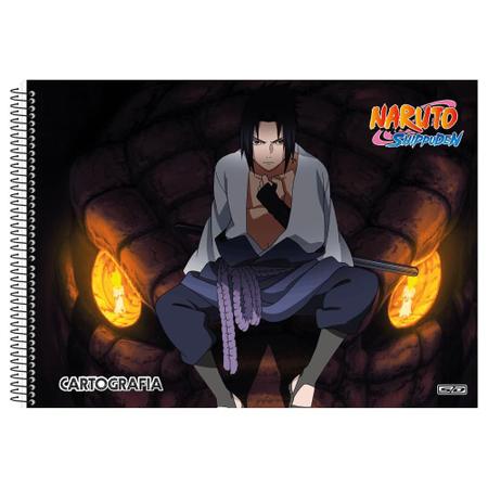 Caderno Desenho 60 Fls Naruto Novo Capas Sortidas Original