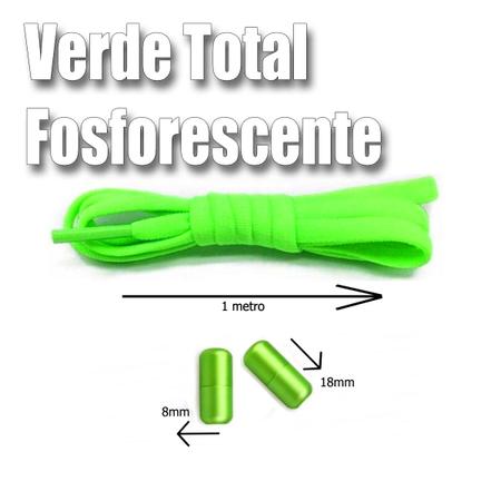 Imagem de Cadarço Elástico Cordão Colorido Unissex Infantil e Adulto