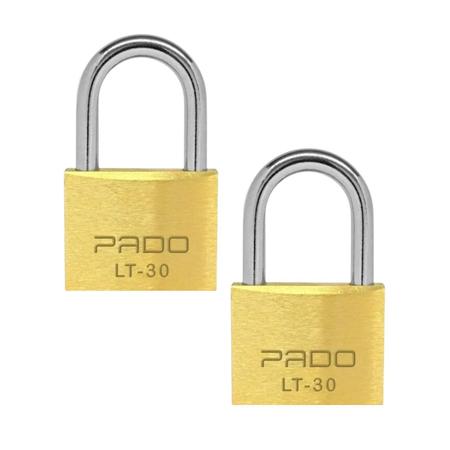 Cadeado 30Mm 2 Unidades 4 Chaves Mesmo Segredo De Latão Pado Imagem de Cadeado 30Mm 2 Unidades 4 Chaves Mesmo Segredo De Latão Pado
