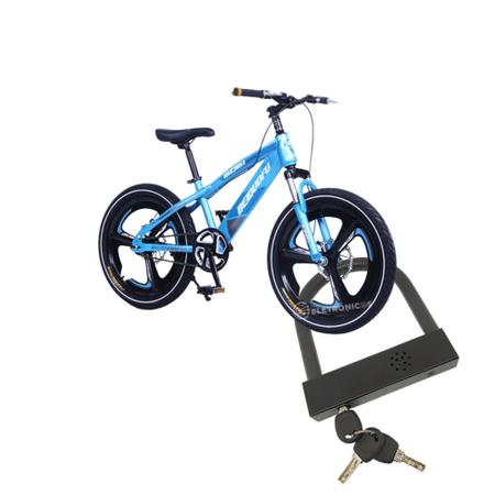 Cadeado Com Trava U Lock Tranca Bicicleta Moto portães Com Alarme material  de Aço excelente - LKBL30 - Luatek - Cadeado para Bicicleta - Magazine Luiza