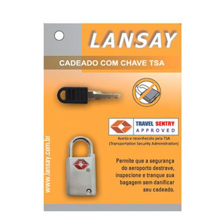 Imagem de Cadeado TSA Lansay com chave