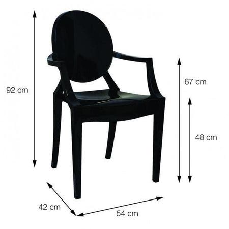 Imagem de Cadeira Acrílica com Braço Or Design