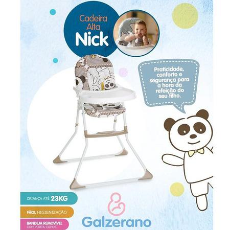 Cadeira Alimentação Bebe Alta Nick Galzerano - Zoo