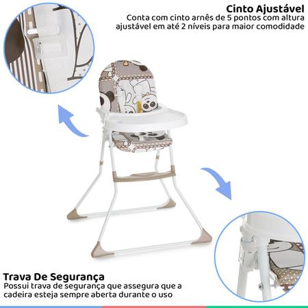 Cadeira Alimentação Bebe ALTA NICK Galzerano - Cadeira de Alimentação Alta  - Magazine Luiza