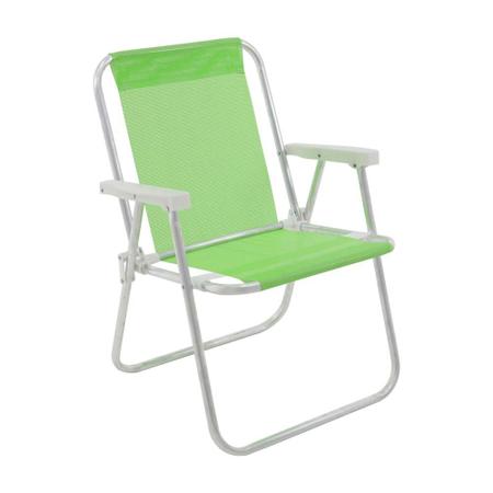 Imagem de Cadeira Alta Lazy em Alumínio Verde Bel