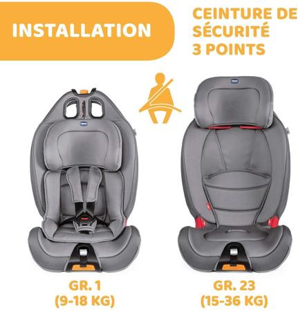 Cadeira Auto Gro-Up 123 9-36 kg Silver Chicco - Cadeirinha para Automóvel -  Magazine Luiza