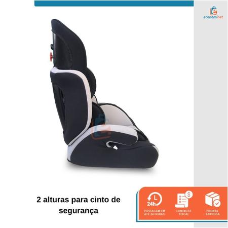 Imagem de Cadeira Automovel Carro Bebe Tx Assento Booster Elevação Infantil 2 Alturas Protetor Apoio de Cabeça 9 A 36kg Star Baby Cinza