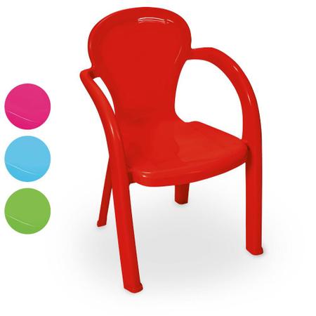 Imagem de Cadeira Banco Plástica Brinquedo Infantil Colorida Escola UN