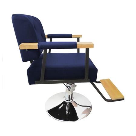 Cadeira Barbearia Pelegrin Pel-1040 Azul