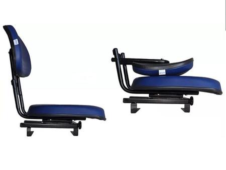 Imagem de Cadeira Barco com suporte Guarda Sol Giratória Dobrável Azul
