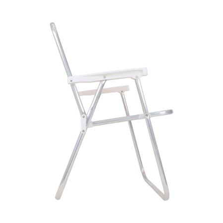 Imagem de Cadeira Bel Alta Estrutura De Alumínio Lazy Sannet Azul Dobrável + Caixa Térmica 26 Litros Leve E Fácil Para Transportar