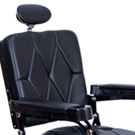 Cadeira Cabeleireiro e Barbeiro Reclinável Dompel Harley Premium Preto