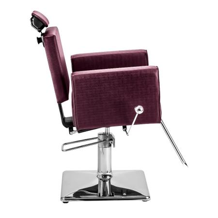 Cadeira de Barbeiro Wine Chair Bordô com CAPTONÊ B042, Um Show de Estilo  para sua Barbearia