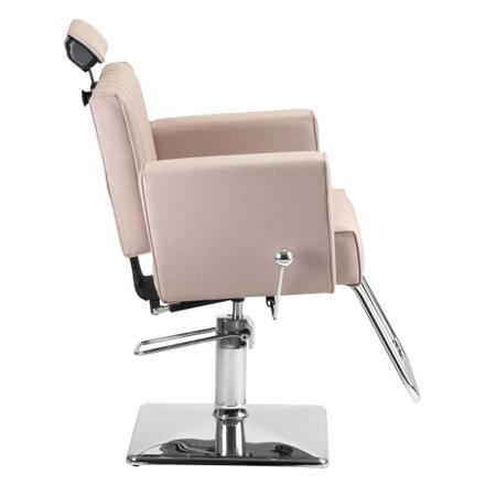 Cadeira Cabelereiro Barbeiro Poltrona Reclinável Nix Salão de Beleza  Multiuso Dompel Perola em Promoção na Americanas