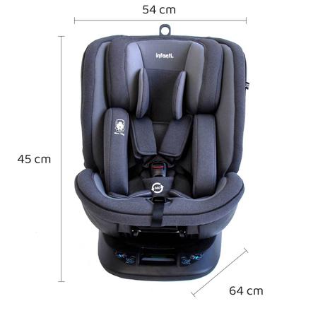 Imagem de Cadeira Cadeirinha Carro Automotivo Passeio Bebe Criança Infantil 0 a 36 kg com Isofix Giratoria 360 Reclinavel Modelo All In One Infanti Dorel