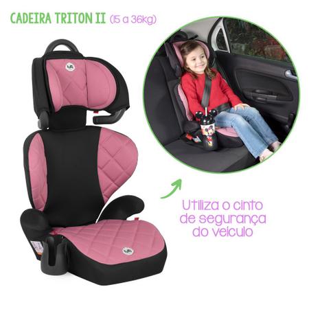 Imagem de Cadeira Cadeirinha Infantil Bebê Carro Triton II Rosa  Tutti Baby