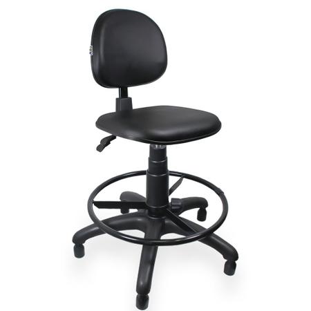 Imagem de Cadeira Caixa Ergonômica NR17 Viena Preto - ULTRA Móveis