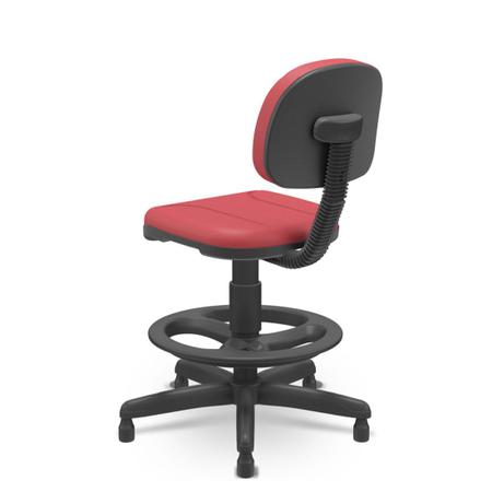 Imagem de Cadeira Caixa Giratória com Base Fixa Operativa Encosto Baixo Plaxmetal