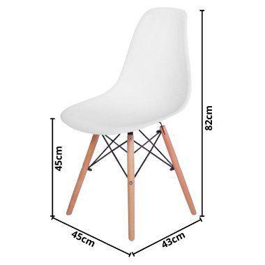Imagem de Cadeira Charles Eames Eiffel DSW Wood - Design - Branca