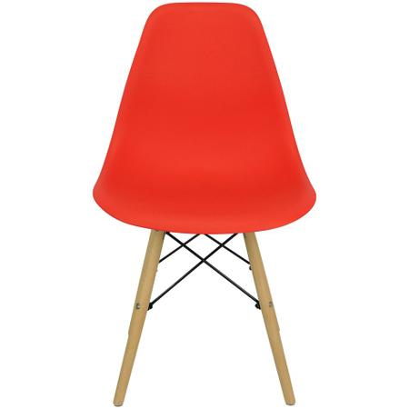 Imagem de Cadeira Charles Eames Eiffel Wood Design - Vermelho Vermelha