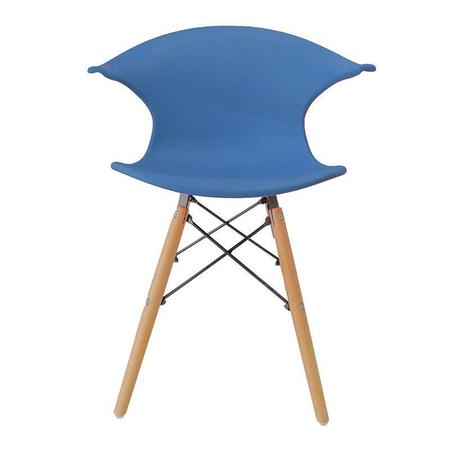 Imagem de Cadeira Charles Eames New Wood Design Pelegrin PW-079 Azul