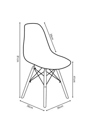 Imagem de Cadeira Charles Eames Wood Design Moderno Pp-638 inovartte