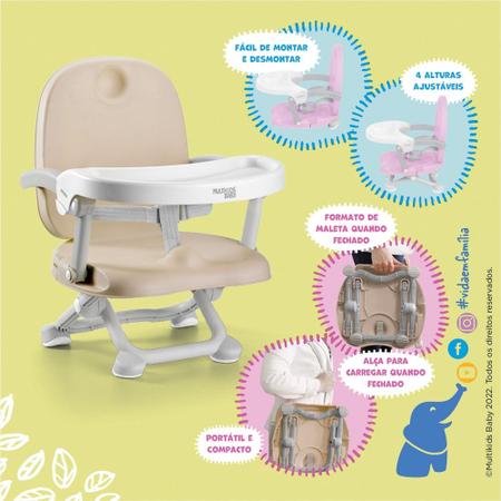 Imagem de Cadeira de alimentação elevatória Peanuts 6M-15kgs Bege Multikids Baby - BB182