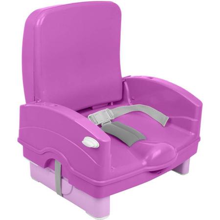 Imagem de Cadeira de alimentação portátil smart cosco rosa