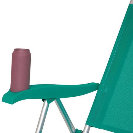 Imagem de Cadeira de Alumínio Reclinável Boreal Anis Tela em Poliéster Revestido em PVC MOR