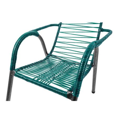 Imagem de Cadeira de Area Externa Varanda Fio Reforçada Verde
