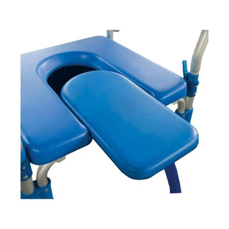 Imagem de Cadeira de Banho Desmontável em Alumínio para 150 kg modelo D60 - Dellamed