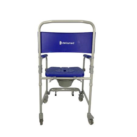Imagem de Cadeira de Banho Dobrável em Aço para 150 kg modelo D45 - Dellamed
