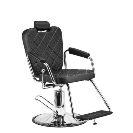 Cadeira Top Barber Barbeiro Reclinável Hidráulica