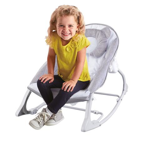Imagem de Cadeira de Descanso Bebê Musical e Vibratória Móbile de Brinquedos ( Até 18kgs) Polar Bege Maxi Baby