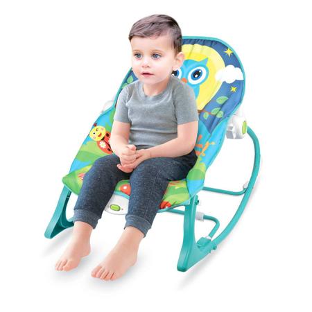 Imagem de Cadeira de Descanso e Balanço Funtime Maxibaby 18kgs Coruja