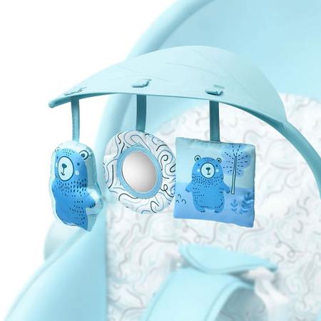 Imagem de Cadeira de Descanso e Balanço para Bebês - Até 18 kg - Seasons - Azul - Multikids Baby