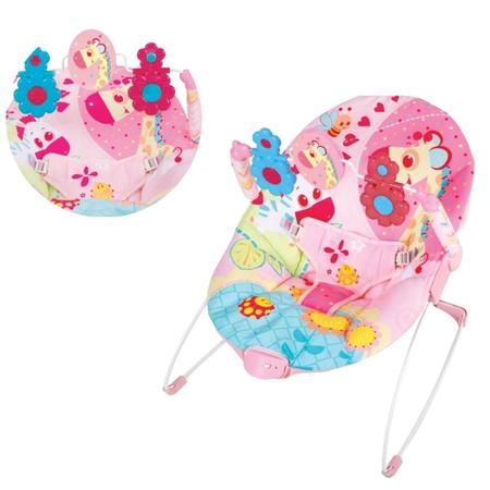 Imagem de Cadeira de descanso infantil vibratória carnaval girafa rosa mastela