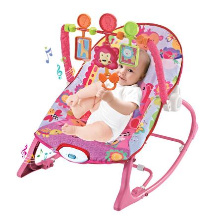 Imagem de Cadeira de Descanso Musical FunTime New 18kgs Rosa-Maxi Baby