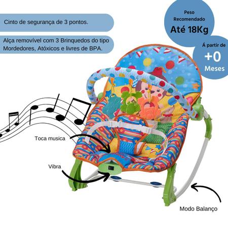 Cadeira de balanço com música para jogar o saxofone, brinquedos