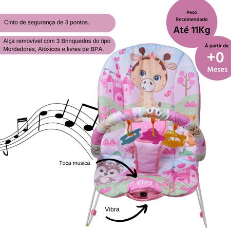 Imagem de Cadeira de Descanso Vibratória e Musical Protek Girafa Gigi