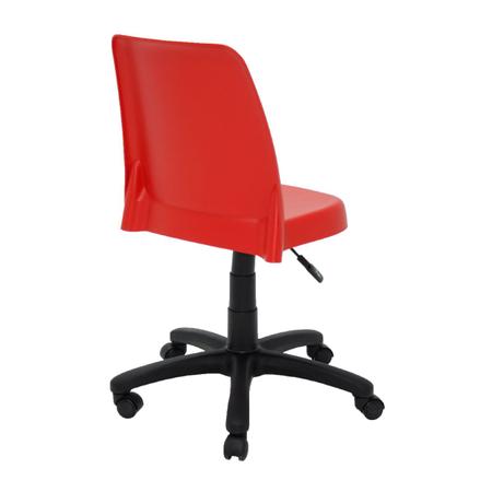 Imagem de Cadeira de Escritório Giratória Tramontina Vanda em Polipropileno Vermelho com Base em Nylon