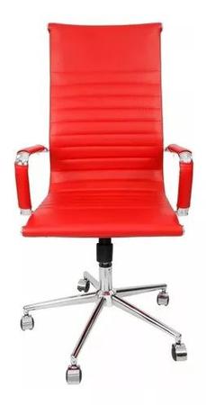 Imagem de Cadeira de escritório Presidente Esteirinha Charles Eames Vermelha