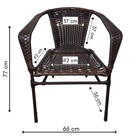 Imagem de Cadeira De Fibra Sintética Para Área Externa e Varanda