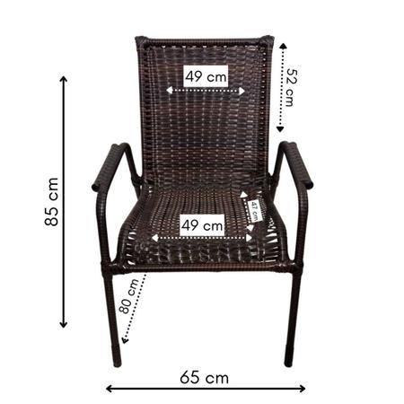 Imagem de Cadeira De Fibra Sintética Para Jardim E Varanda 