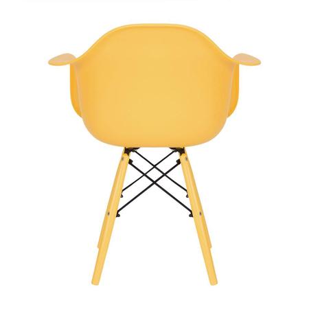 Imagem de Cadeira de Jantar Color com Braço Eiffel Eames Amarela